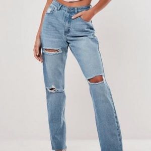 Missguided Stassie straight leg jeans